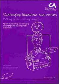 Image of Challenging behaviour and autism Making sense - making Progress
